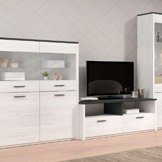 Conjunto de móveis modernos para sala de estar