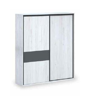 Roupeiro moderno branco com portas de correr