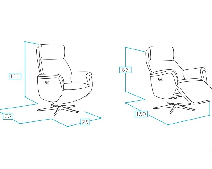 cadeirão elche elétrico 2 motores
