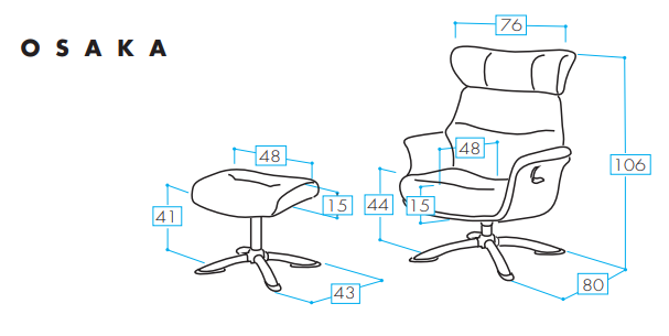 cadeirão osaka manual