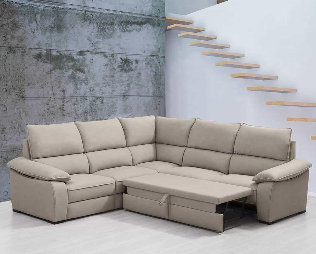 sofá canto george com cama lourini