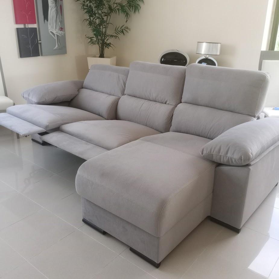 sofá chaiselongue eva c/ relaxes elétricos
